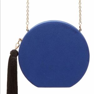 Natasha accessories Round Tassel Clutch